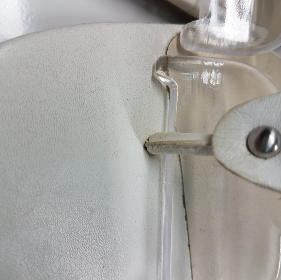 Etienne Aigner White Rope Bamboo Wedge Sandal - Picture 7 of 13